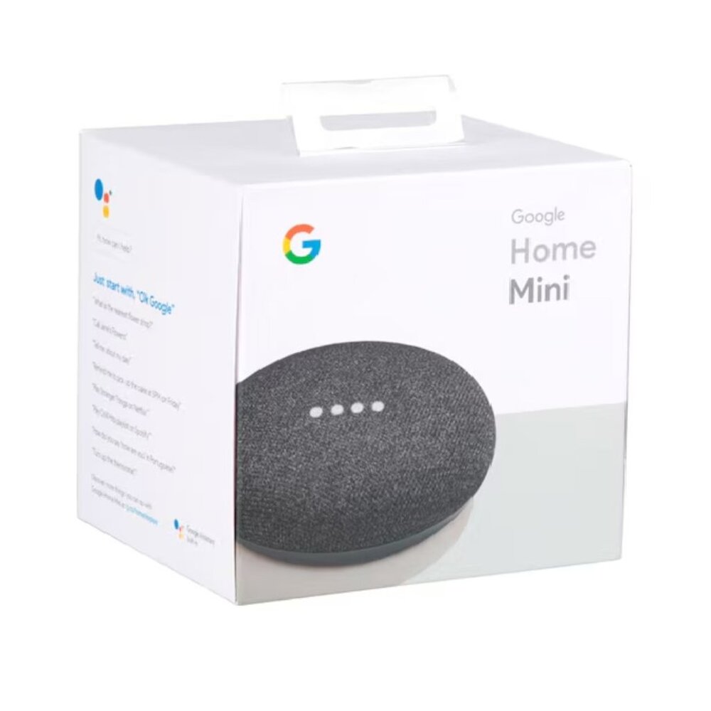 Google Home Mini Smart Assistant - Charcoal (GA00216-US) Brand New/Sealed!